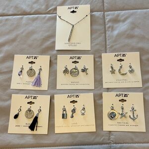 Apt. 9 Silver tone Make Your Own 16” Necklace and Charm Collection